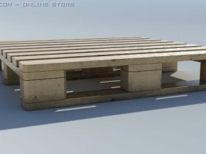 euro palet Modèle 3D