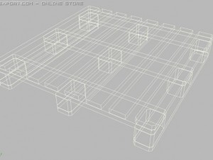 euro palet Modèle 3D