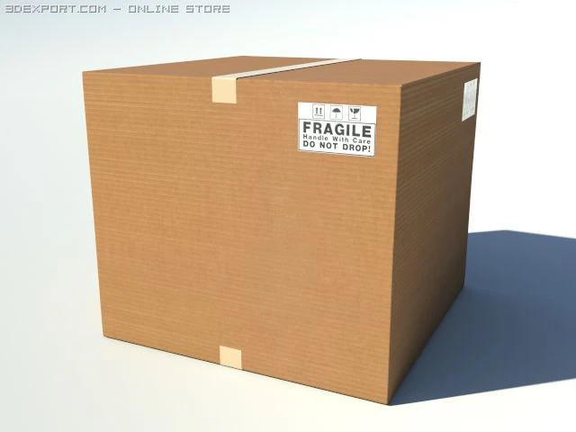 caixa do produto Modelo 3D .c4d .max .obj .3ds .fbx .stl .blend 