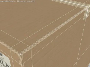 caixa do produto Modelo 3D