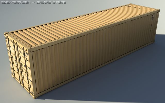 container Model 3D .c4d .max .obj .3ds .fbx .stl .blend 