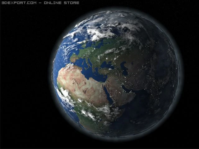 globe earth 3D Model .c4d .max .obj .3ds .fbx .stl .blend 