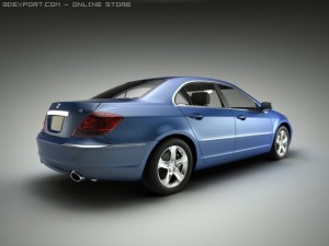 acura rl  honda legend 3D Модель
