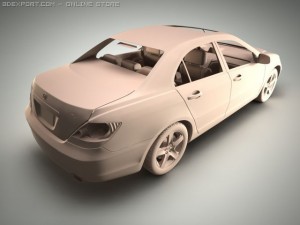 acura rl  honda legend 3D Модель