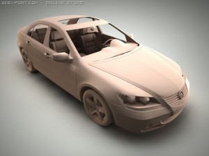 acura rl  honda legend 3D Модель