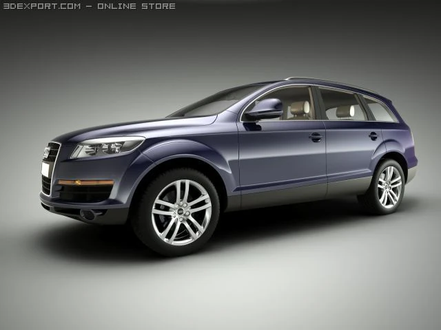 audi q7 3D Model .c4d .max .obj .3ds .fbx .stl .blend 