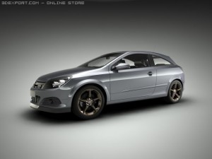 opel vauxhall astra gtc Modèle 3D