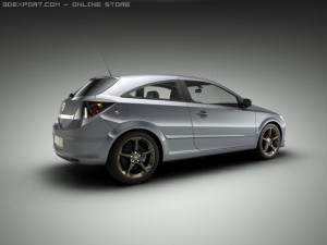 opel vauxhall astra gtc Modèle 3D