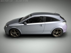 opel vauxhall astra gtc Modèle 3D