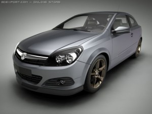 opel vauxhall astra gtc Modèle 3D
