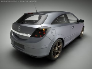 opel vauxhall astra gtc Modèle 3D