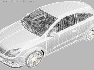 opel vauxhall astra gtc Modèle 3D