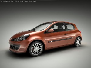 renault clio Modèle 3D