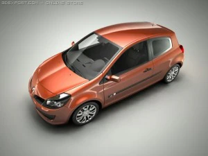 ルノー クリオ 3Dモデル