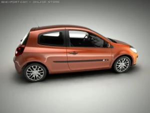 ルノー クリオ 3Dモデル