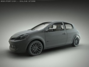 renault clio 3D Model