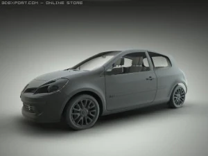 ルノー クリオ 3Dモデル