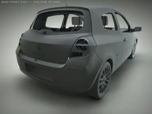 ルノー クリオ 3Dモデル