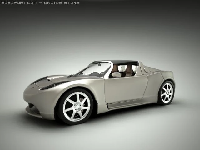 carro tesla Modelo 3D .c4d .max .obj .3ds .fbx .stl .blend 