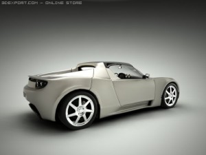 tesla car Modello 3D