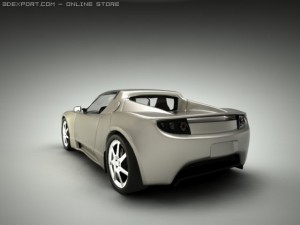 tesla car Modello 3D