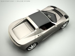 tesla car Modello 3D