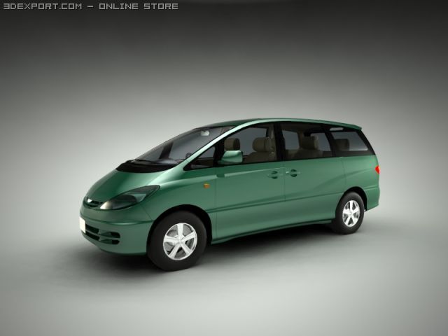toyota estima 3D Model .c4d .max .obj .3ds .fbx .stl .blend 