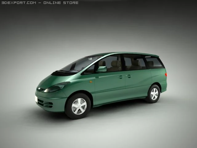 toyota estima 3D Model .c4d .max .obj .3ds .fbx .stl .blend