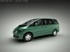 toyota estima Modèle 3D