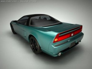 honda acura nsx 3D Модель