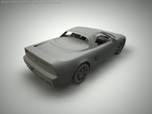 honda acura nsx 3D Модель
