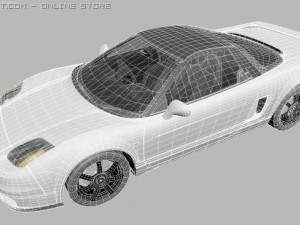 honda acura nsx 3D Модель