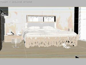 interno della fiamma Modello 3D