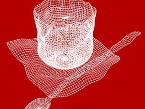 paper folds ceramic tea set Modelo 3D