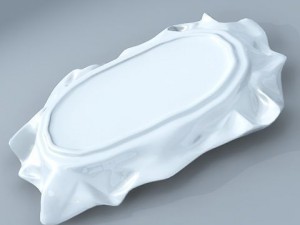 paper folds ceramic tea set Modelo 3D