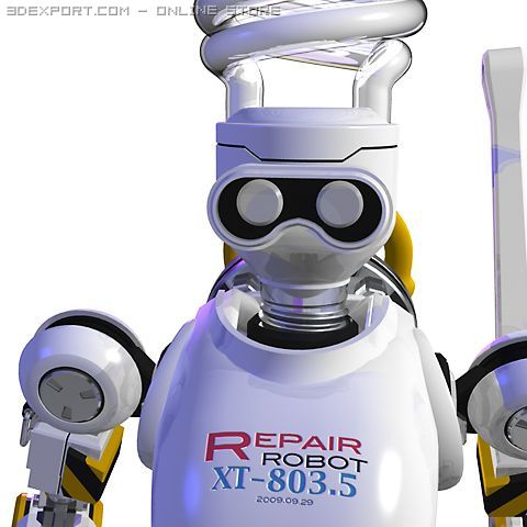 repair robot xt8035 Modelo 3D .c4d .max .obj .3ds .fbx .stl .blend