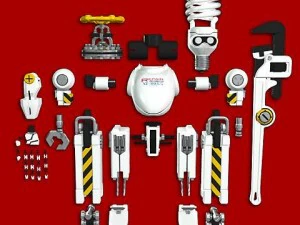 repair robot xt8035 3D Model