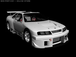 nissan skyline r33 gtr Model 3D