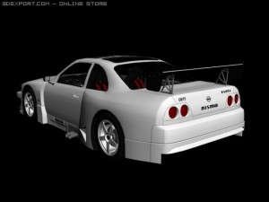 nissan skyline r33 gtr Modelo 3D