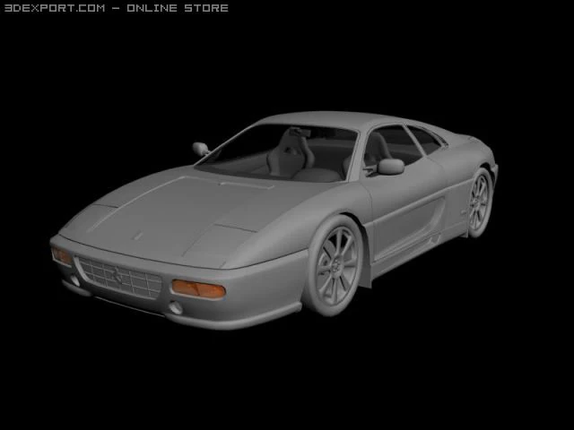ferrari f355 coupe 3D Model .c4d .max .obj .3ds .fbx .stl .blend 