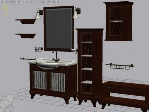 bathroom set 3D Model
