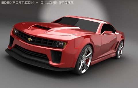 camaro Modello 3D .c4d .max .obj .3ds .fbx .stl .blend 