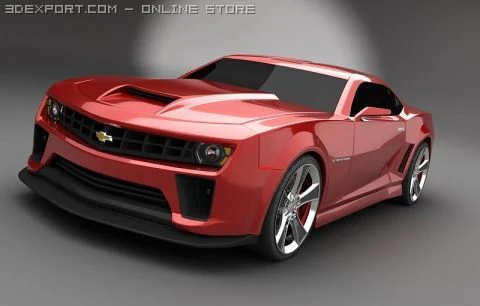 camaro 3D Model .c4d .max .obj .3ds .fbx .stl .blend 