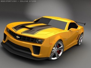 Camaro 2012 bumble bee - Transformer 2 3D Model