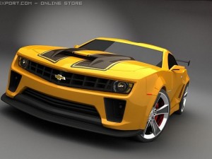 Camaro 2012 bumble bee - Transformer 2 3D 모델