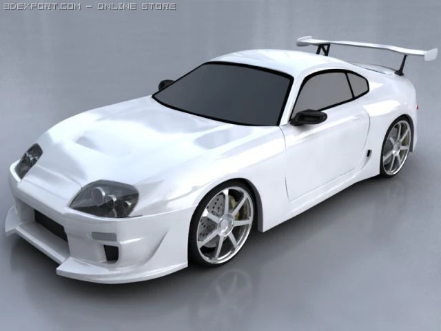 toyota supra 3D Model .c4d .max .obj .3ds .fbx .stl .blend