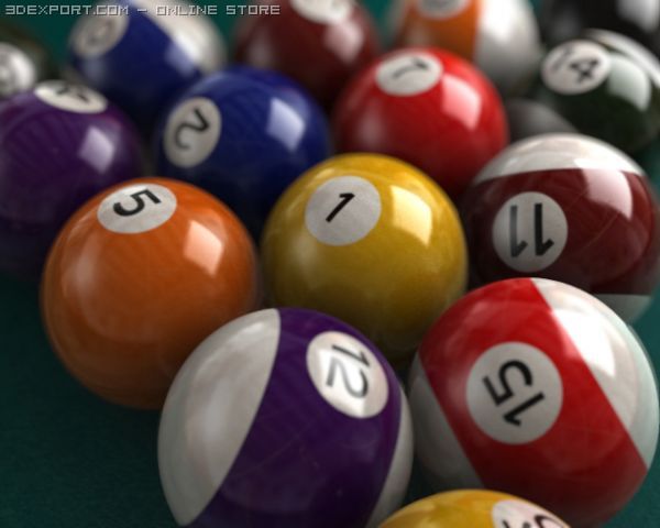 render pass layer snooker Modelo 3D .c4d .max .obj .3ds .fbx .stl .blend 