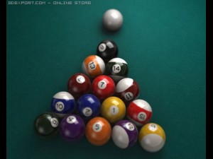 render pass layer snooker Modelo 3D
