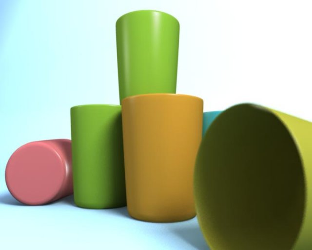 plastic cup 3D Модель .c4d .max .obj .3ds .fbx .stl .blend 