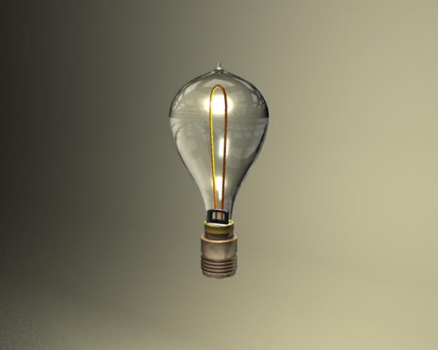 1879 light bulb 3D Модель .c4d .max .obj .3ds .fbx .stl .blend 